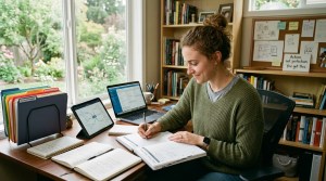 nursing board student prepping