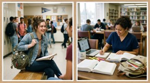 students confidently excelling